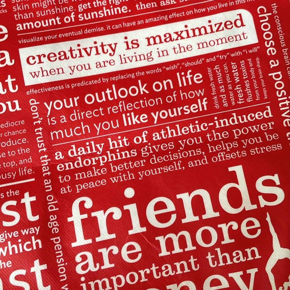 Set of 2 Authentic Lululemon Reusable Tote Bags – Black & Red | New